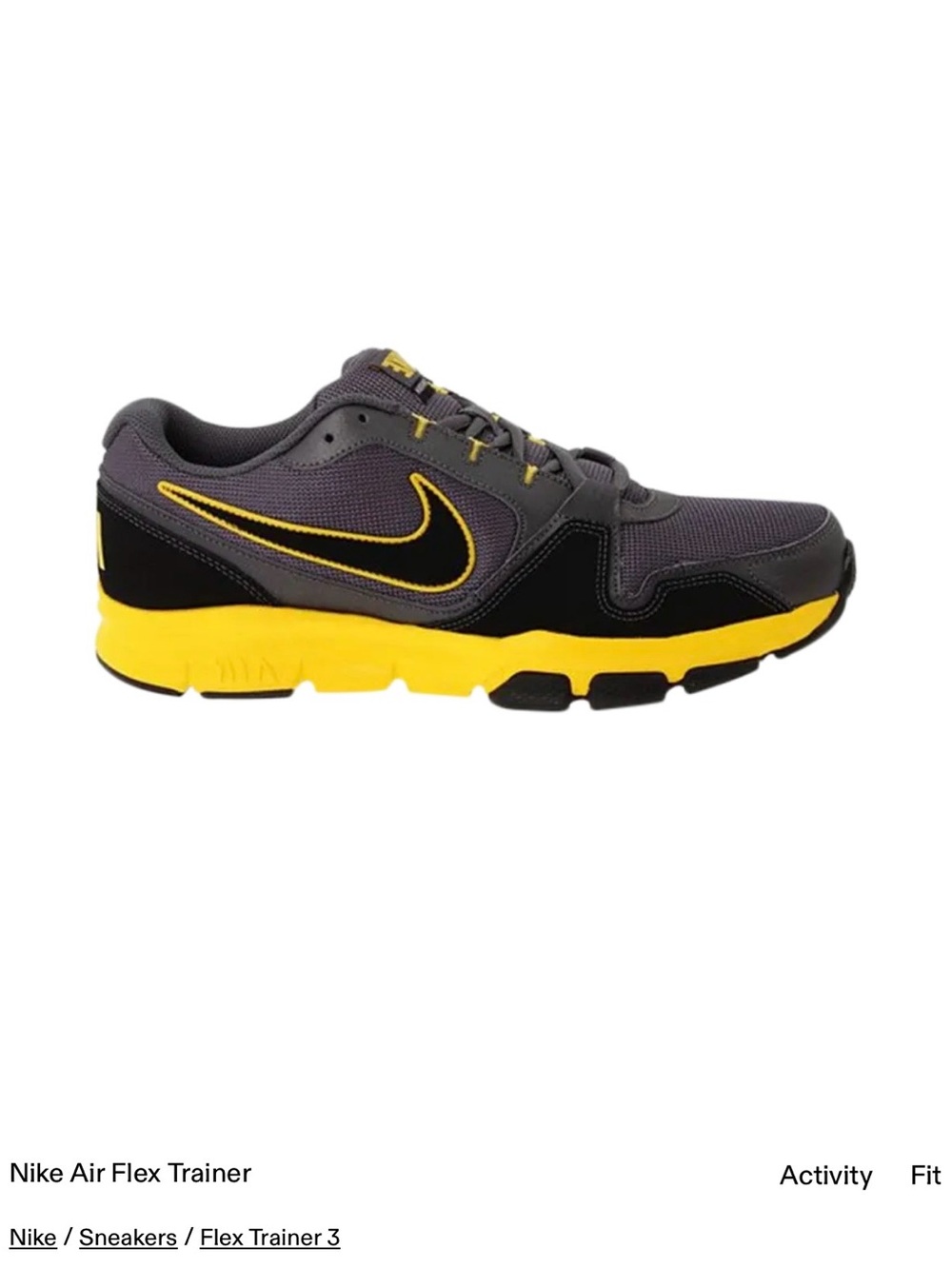 Nike Gray Mesh Athletic Sneaker